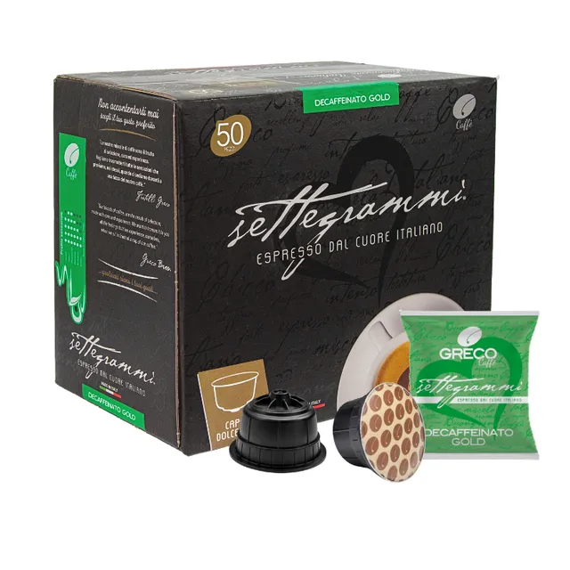 Greco Caffè Dolce Gusto Compatibile 100% capsule Decaffeinato 50 pezzi
