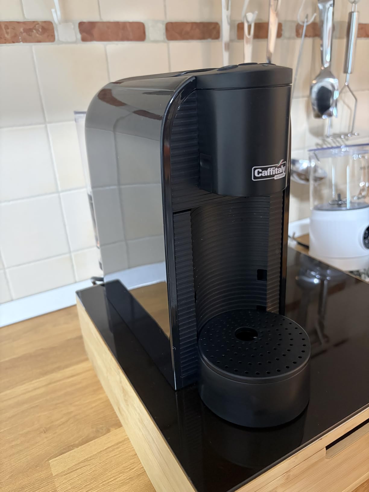 Caffitaly System Volta macchina da caffè bianca con 30 capsule