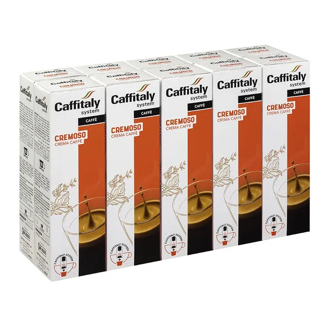 Caffitaly System Capsule di Caffè Cremoso capsule 100 fruttate 100% Arabica