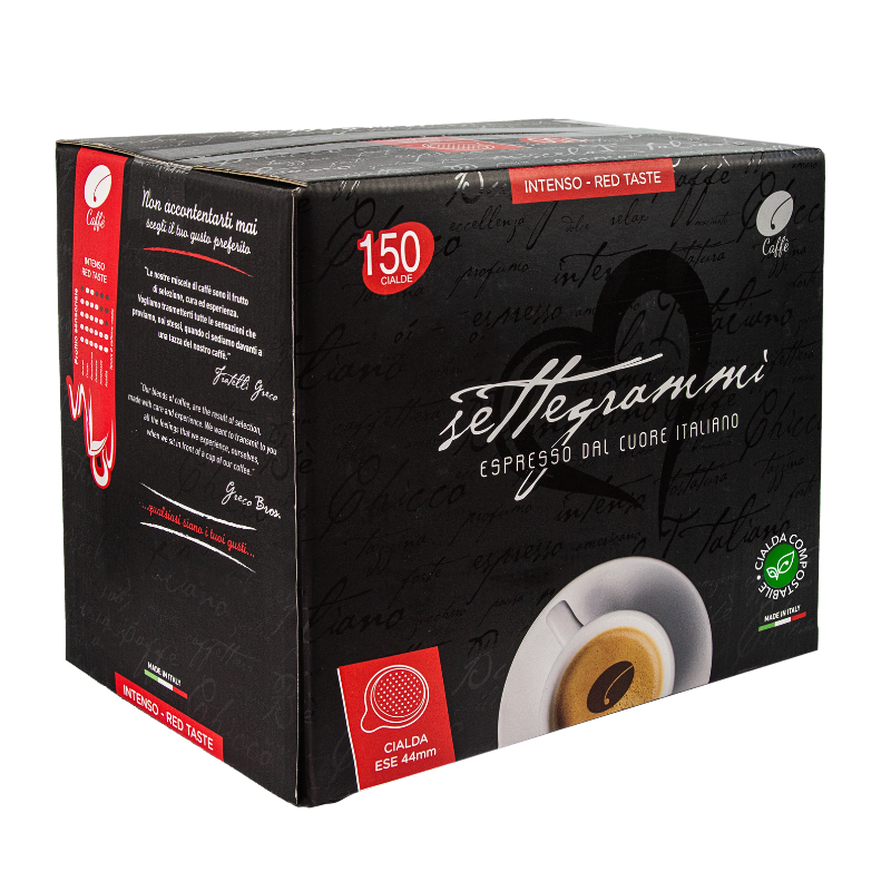 Greco Caffè Cialde ESE 44mm Gusto Intenso cialde caffè 150 pezzi intensità 10/10