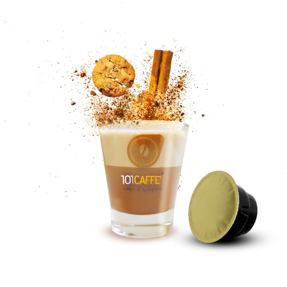 101 Caffè Bevande Golose Biscottella bevanda in capsule 10 pezzi cannella