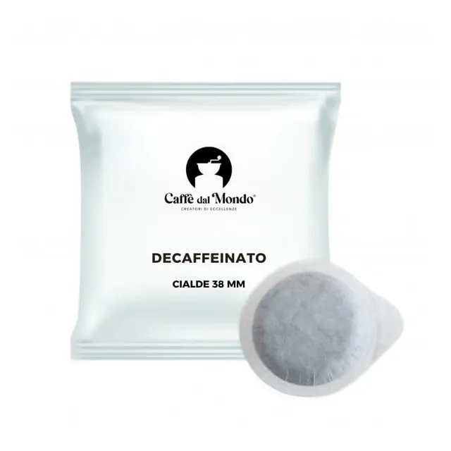 Caffè dal Mondo Cialde carta compostabili Decaffeinato 150 cialde 38 mm intensità 6