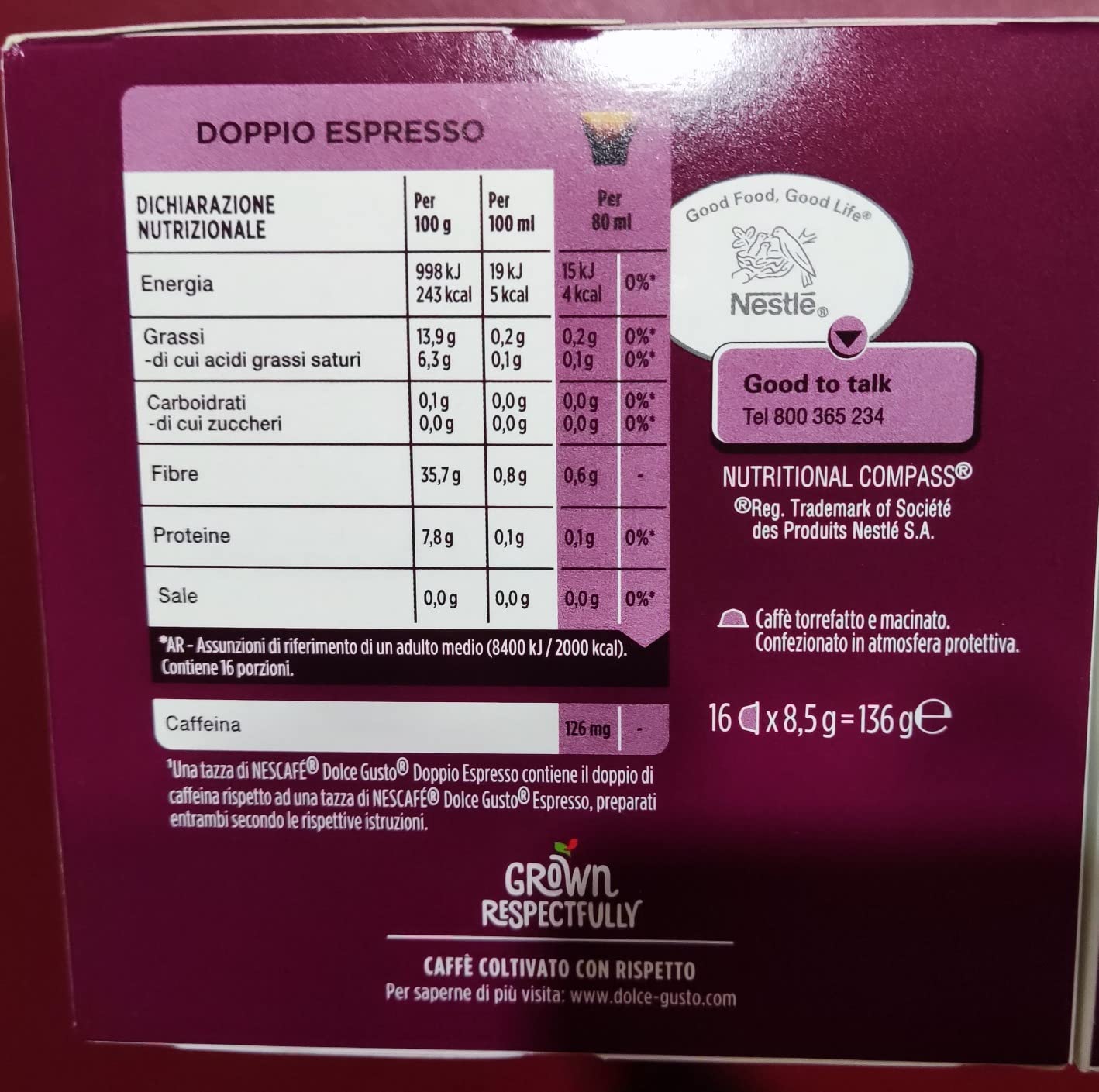 NESCAFÉ Dolce Gusto Doppio Espresso capsule caffè 48 intenso