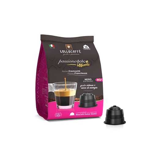 Lollo Caffè Passione Dolcissima Miscela Nera capsule 192 pezzi compatibili Dolce Gusto