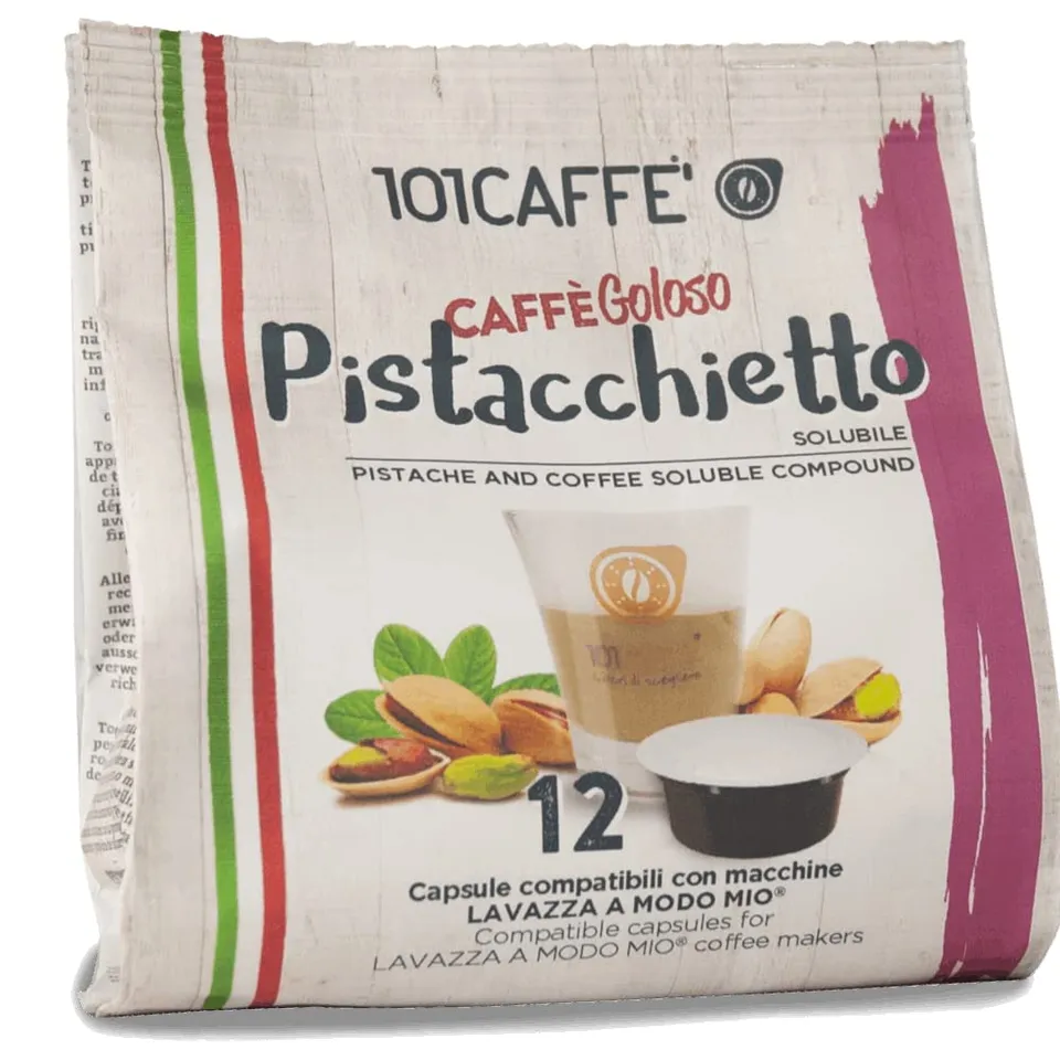 101 Caffè BEVANDE GOLOSE Pistacchietto capsule 12 pezzi solubili