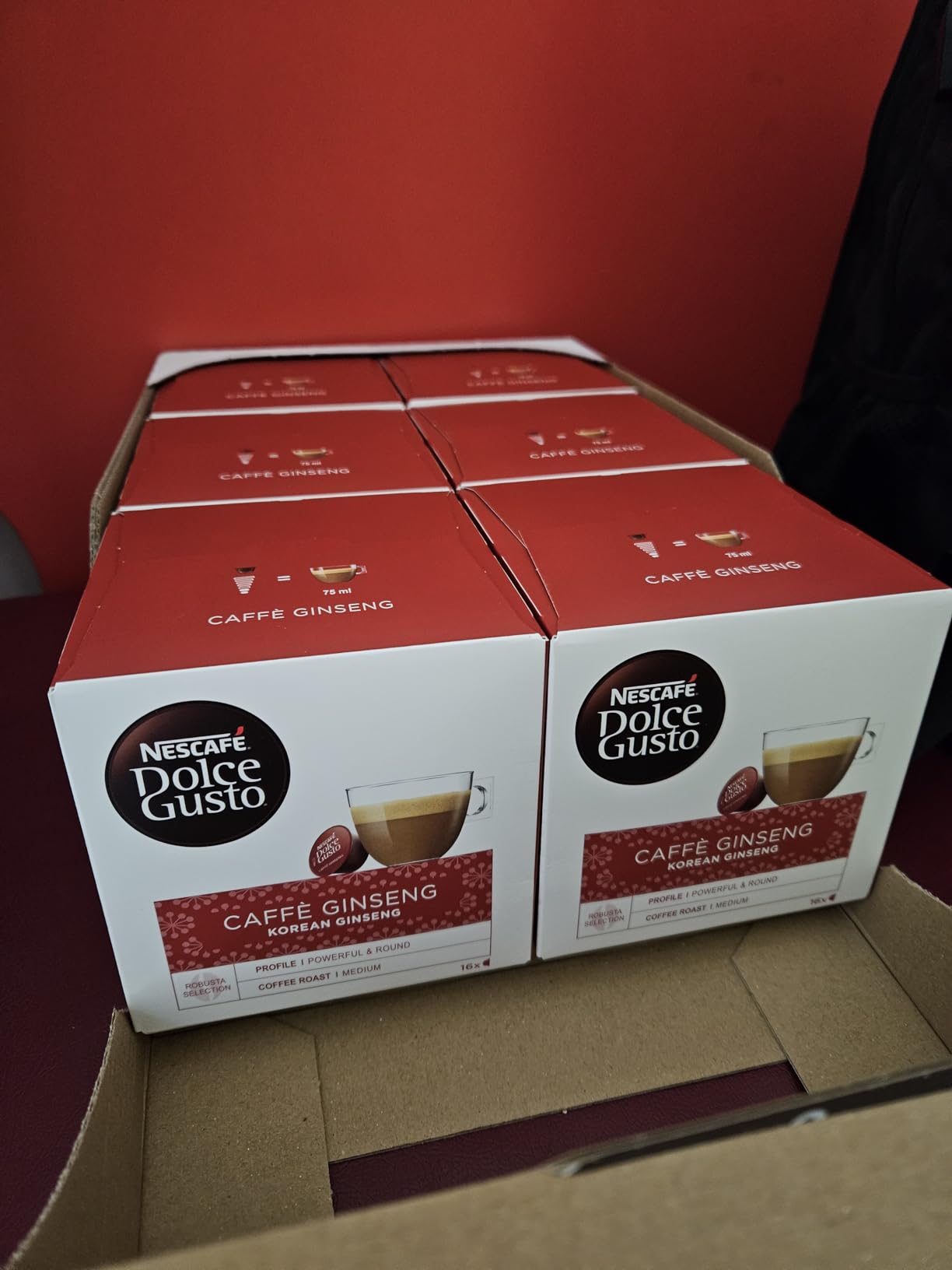 NESCAFÉ Dolce Gusto Caffè Ginseng capsule 96 pezzi con ginseng coreano