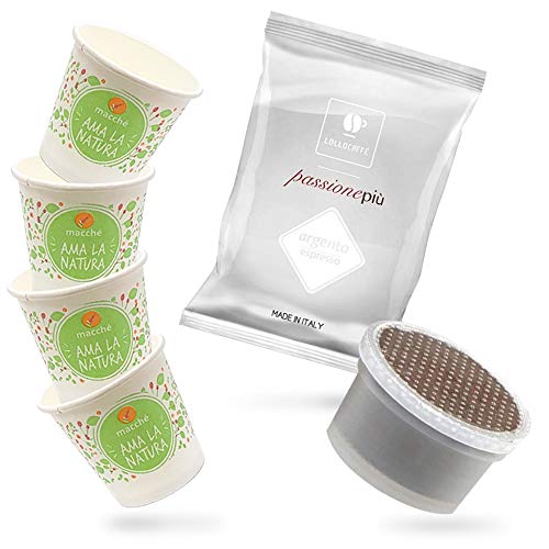 Lollo Caffè Uno System Miscela Argento Espresso capsule caffè 200 pezzi