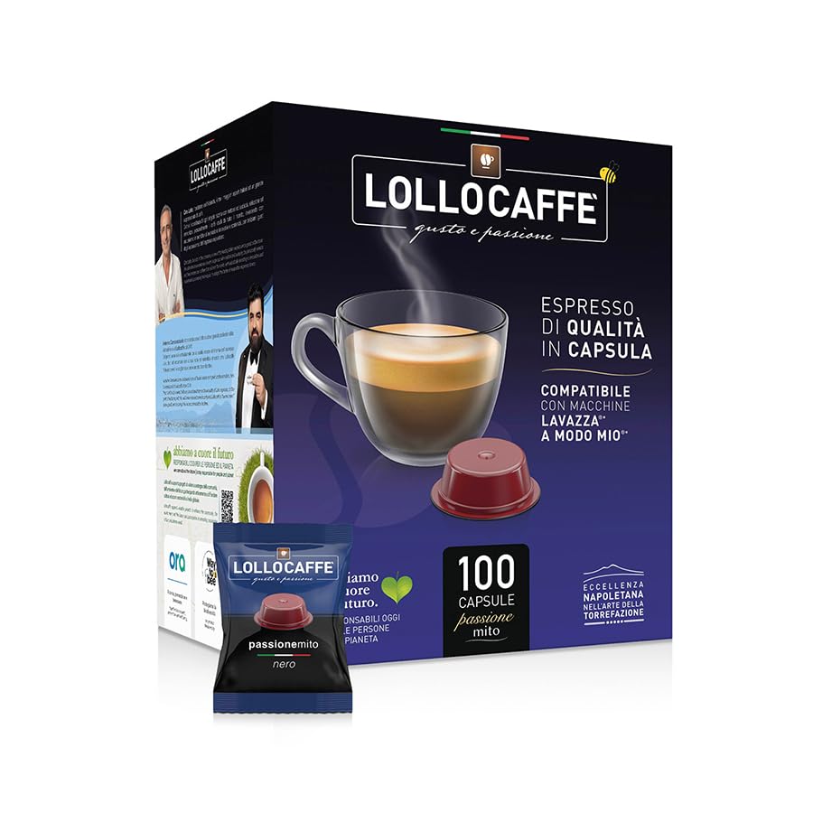 Lollo Caffè PassioneMio Passione Mito capsule 200 (2x100) Miscela Nera