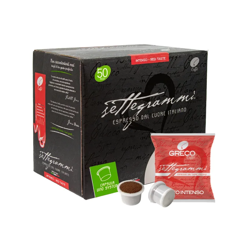 Greco Caffè Uno System® Compatibile 100% Gusto Intenso 50 capsule intensità 10
