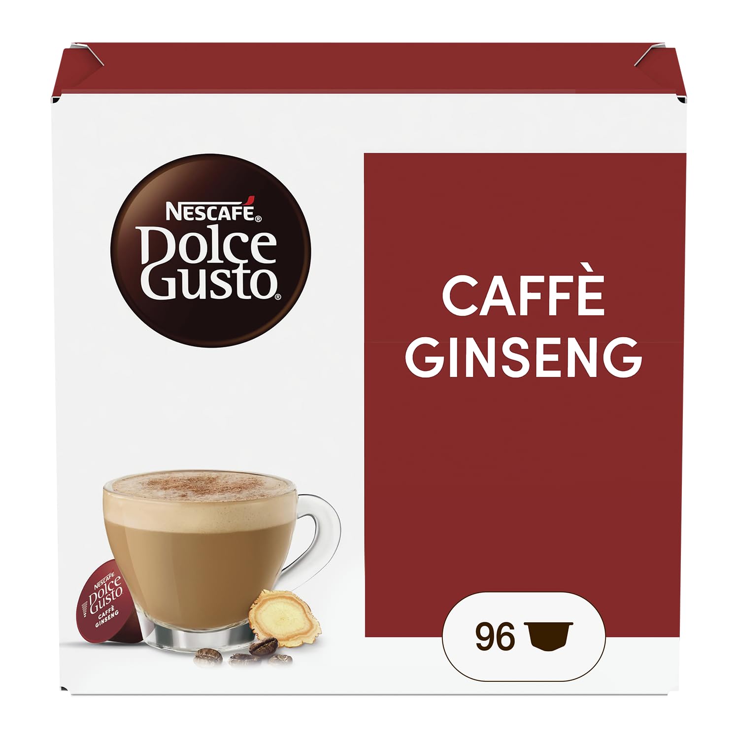 NESCAFÉ Dolce Gusto Caffè Ginseng capsule 96 pezzi con ginseng coreano