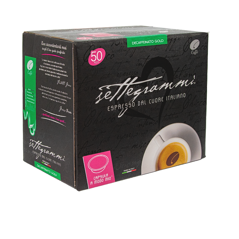 Greco Caffè A Modo Mio Compatibile 100% Decaffeinato capsule 50 pezzi