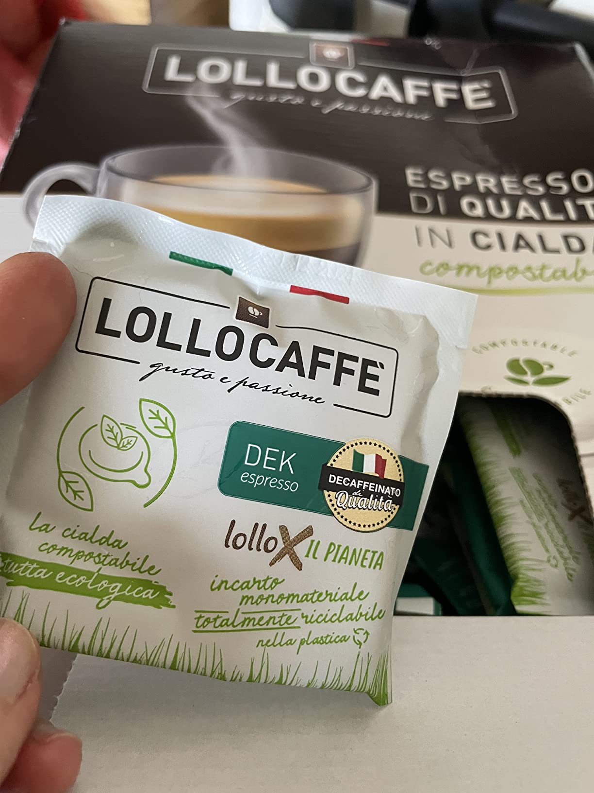 Lollo Caffè CIALDE Miscela Dek cialde 150 pezzi diametro 44 mm