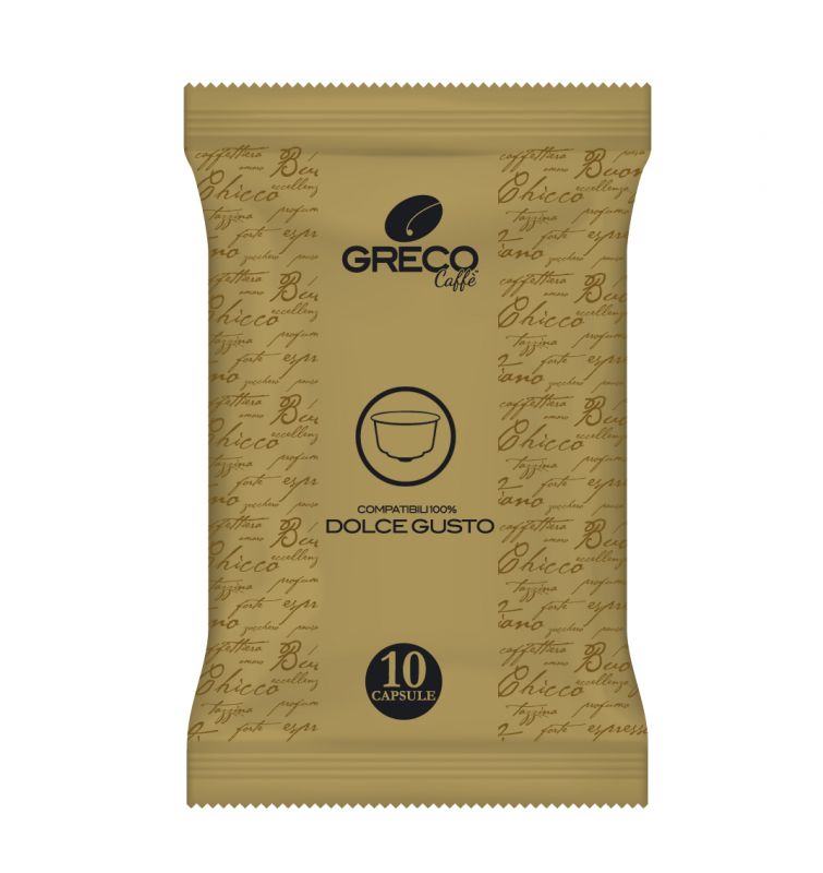 Greco Caffè Dolce Gusto Compatibile 100% capsule Decaffeinato 50 pezzi