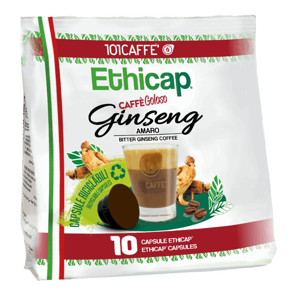 101 Caffè CAFFÈ Ginseng Amaro capsule Ethicap 10 pezzi gusto deciso