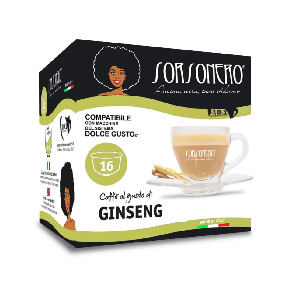 Greco Caffè Bevande Solubili 100% Dolce Gusto® bevanda ginseng dolce 16 pz
