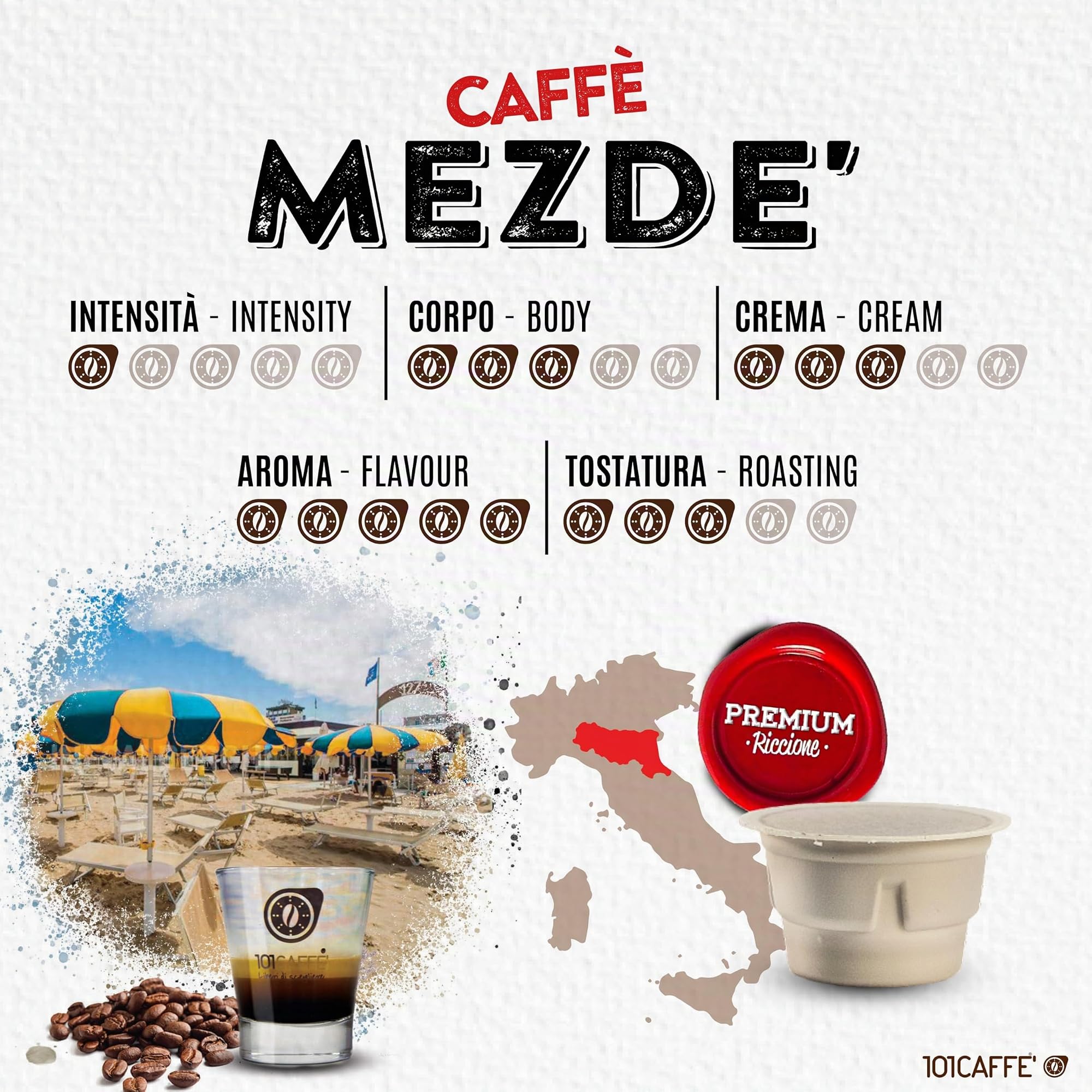 101 Caffè Mezdè capsule 50 compatibili Ethicap Arabica 100%