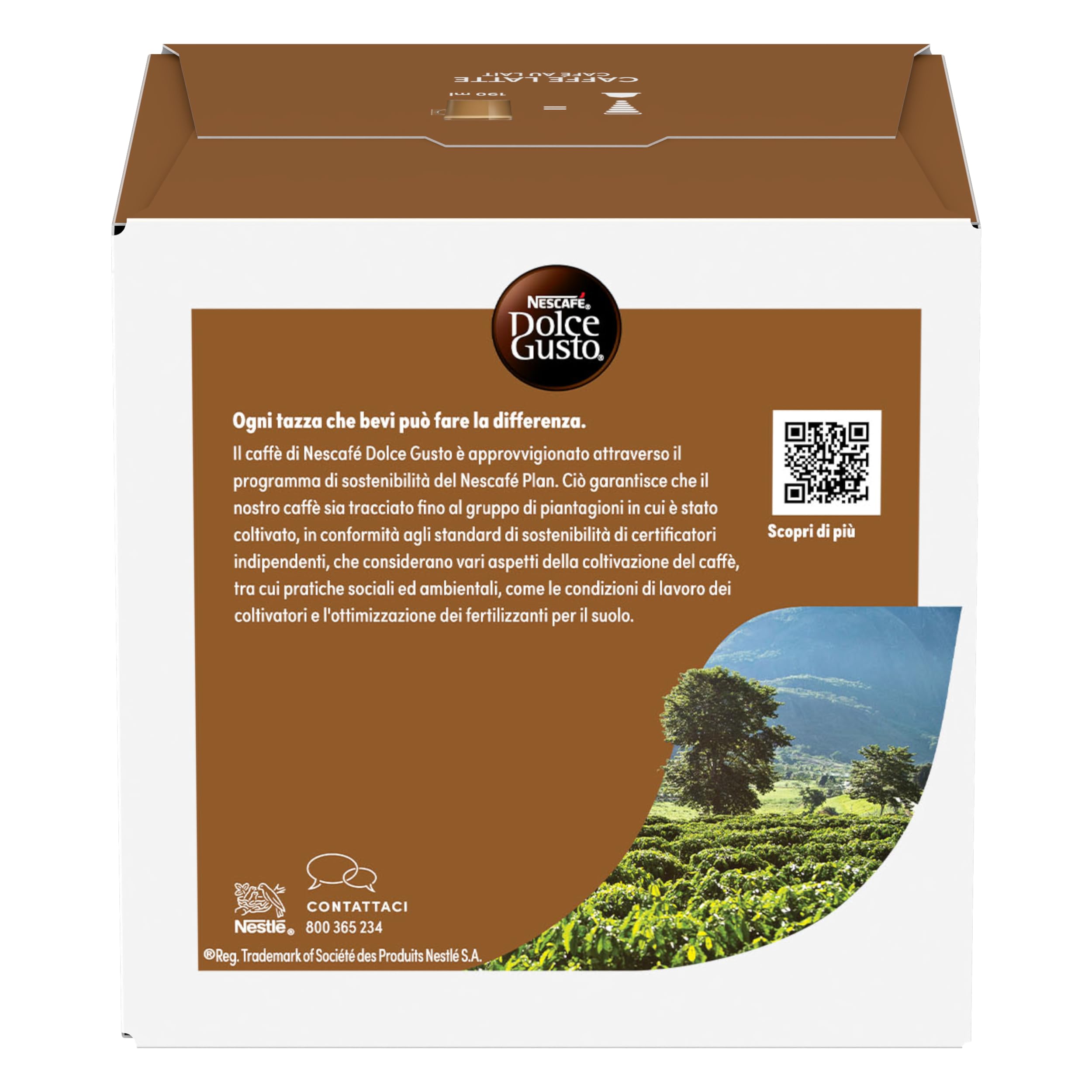 NESCAFÉ Dolce Gusto Caffè Latte capsule 48, confezione da 3