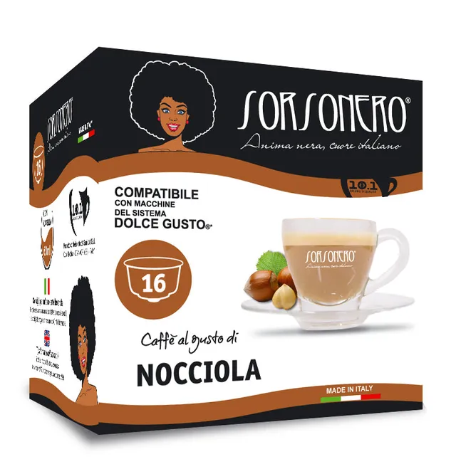 Greco Caffè Bevande Solubili 100% Dolce Gusto nocciola 16 capsule