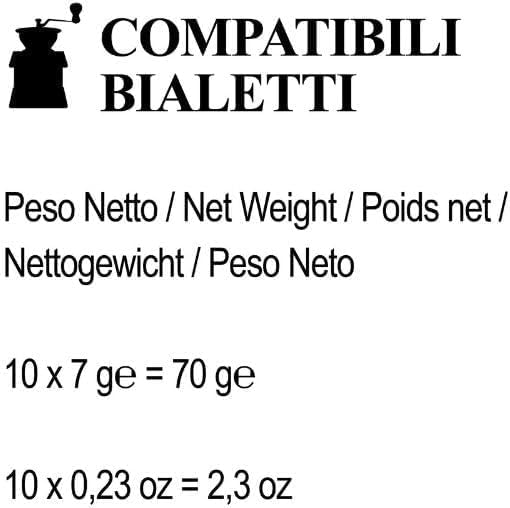 Caffè dal Mondo Argento Vivo capsule compatibili Bialetti 100 pezzi