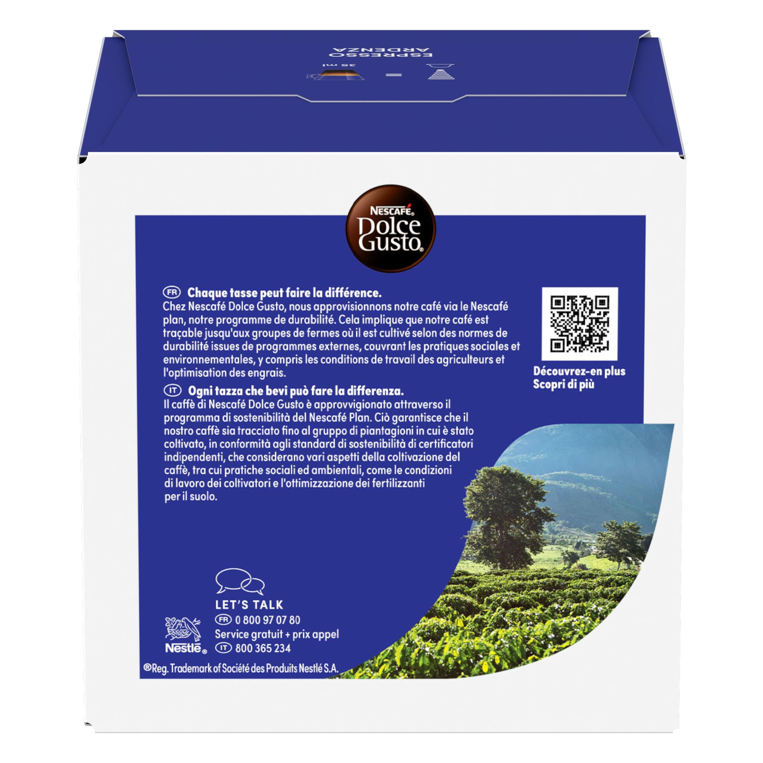 NESCAFÉ Dolce Gusto Espresso Ardenza capsule caffè 96 pezzi Arabica e Robusta