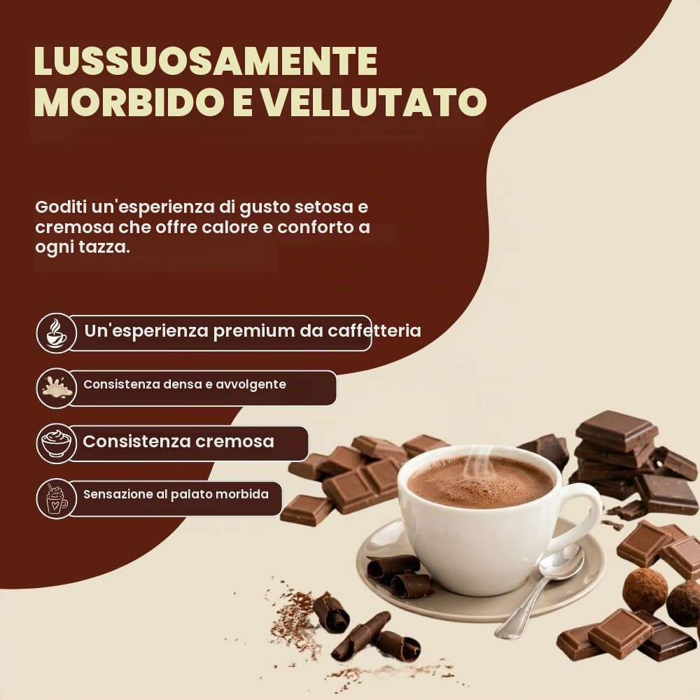 101 Caffè Cioccolata capsule 12 compatibili Nespresso al cacao