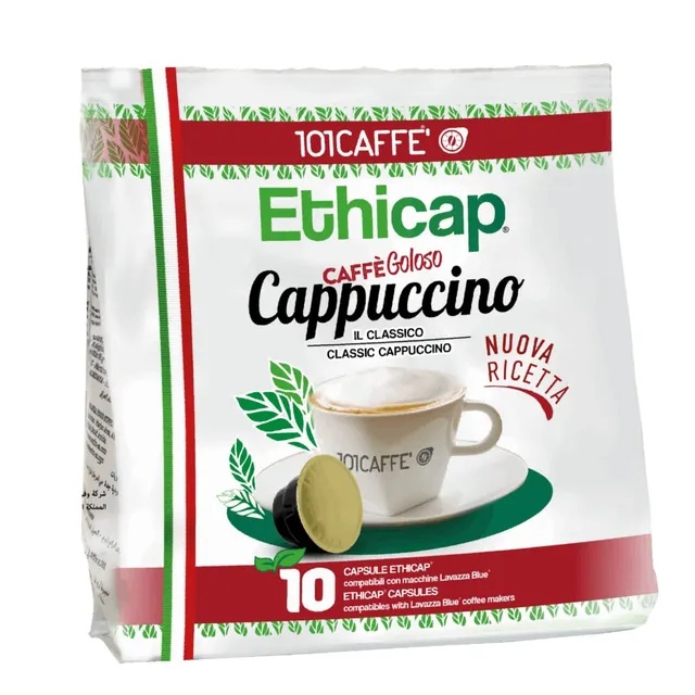 101 Caffè BEVANDE GOLOSE Cappuccino capsule 10 pezzi compatibili Ethicap