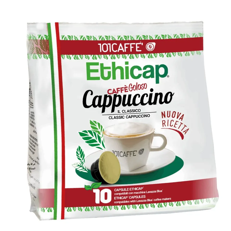 101 Caffè BEVANDE GOLOSE Cappuccino capsule 10 pezzi compatibili Ethicap