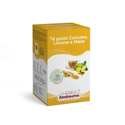 SignoriCaffè Tè e Tisane SanDemetrio Curcuma e miele cialde 18 pezzi