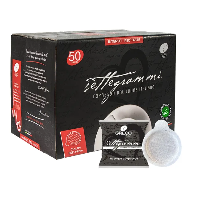 Greco Caffè Cialde ESE 44mm Gusto intenso cialde 50 pezzi compostabili