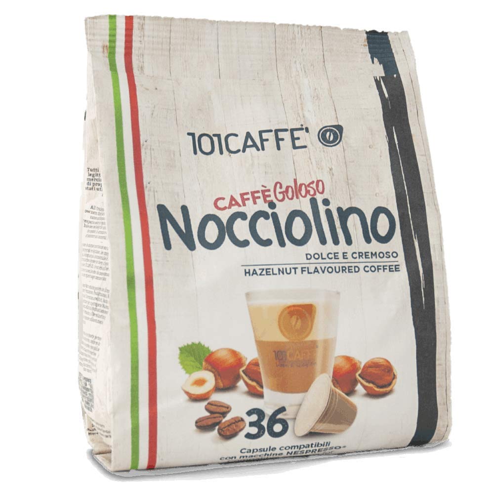 101 Caffè BEVANDE GOLOSE Nocciolino 36 capsule bevanda alla nocciola