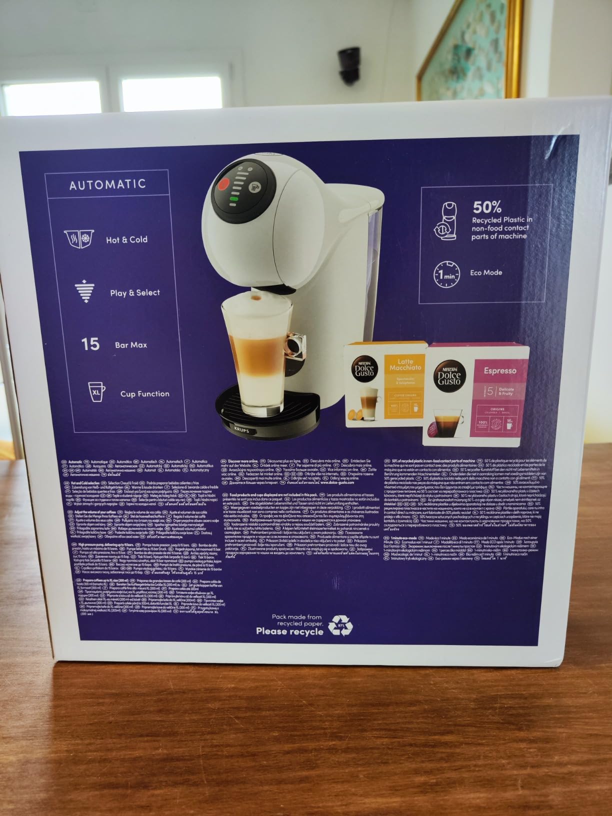 NESCAFÉ Dolce Gusto Krups Genio S macchina caffè bianca 0,8 l Hot&Cold
