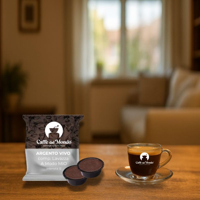 Caffè dal Mondo Capsule compatibili Lavazza A Modo Mio Argento Vivo 100 capsule