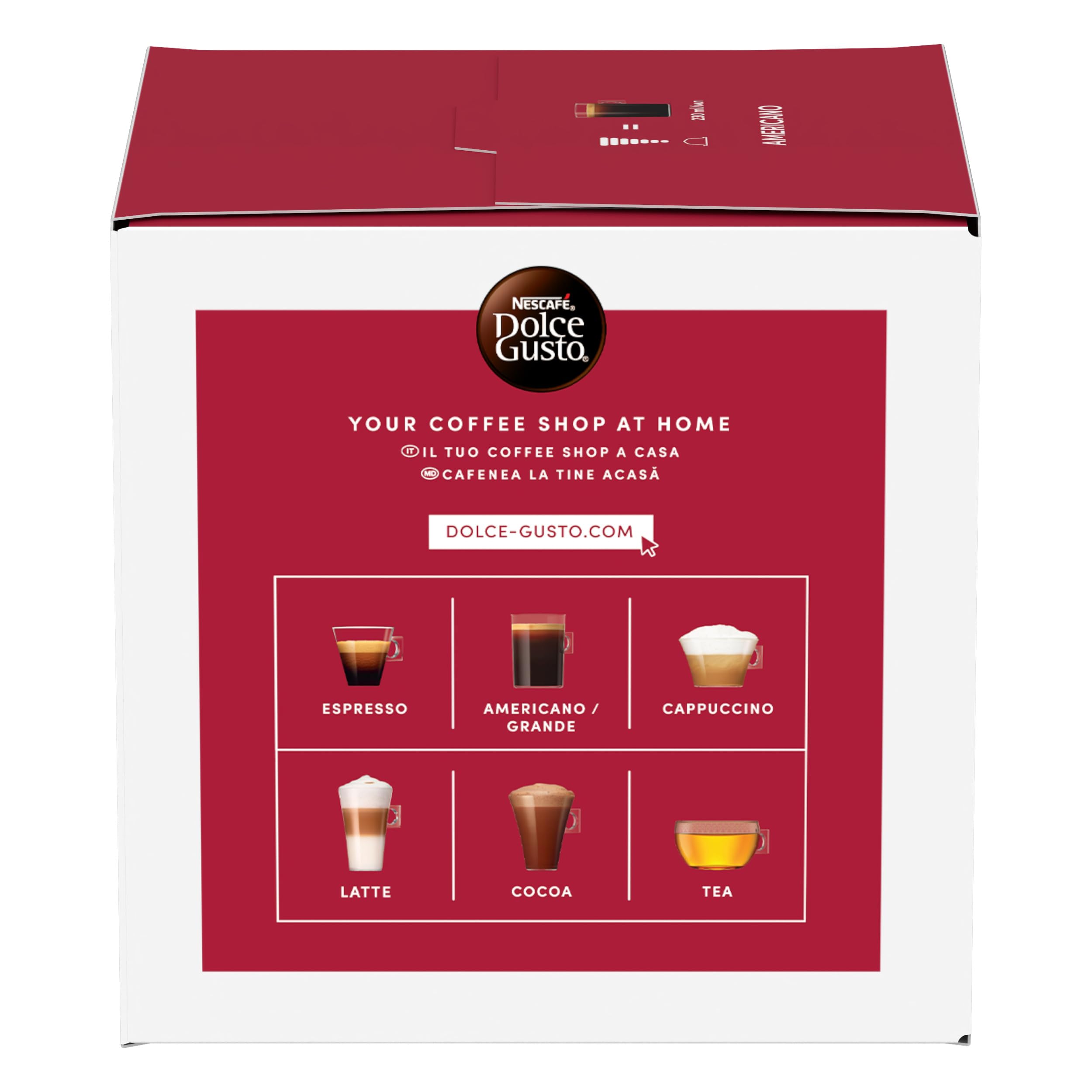 NESCAFÉ Dolce Gusto Americano Caffè Lungo capsule 48 pezzi intensità 4/13