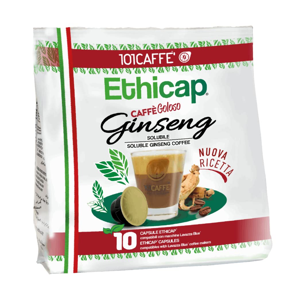 101 Caffè CAFFÈ Ginseng capsule Ethicap 10 pezzi gusto dolce
