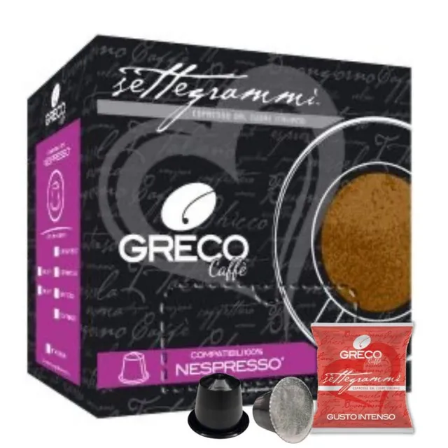 Greco Caffè Nespresso® Compatibile 100% 200 + 60 omaggio capsule Gusto Intenso