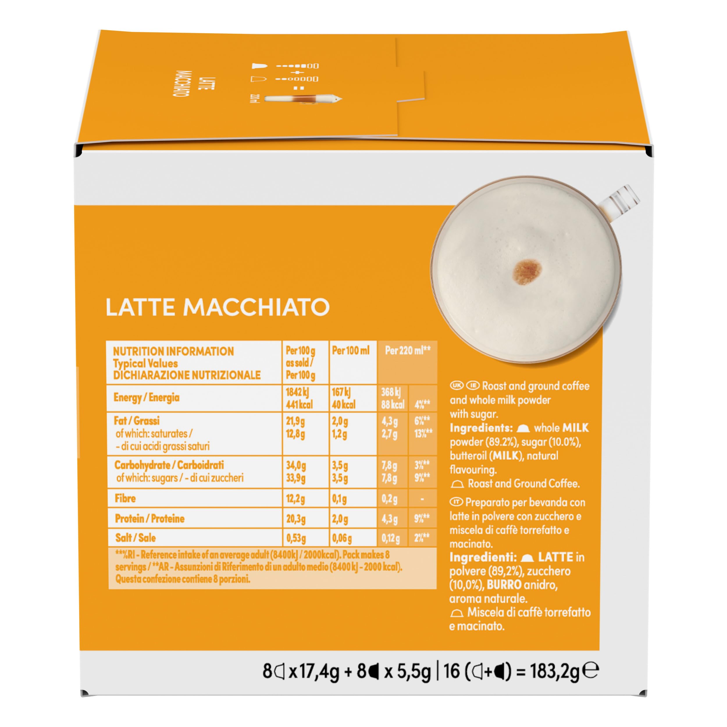 NESCAFÉ Dolce Gusto Latte Macchiato con Caffè 96 capsule