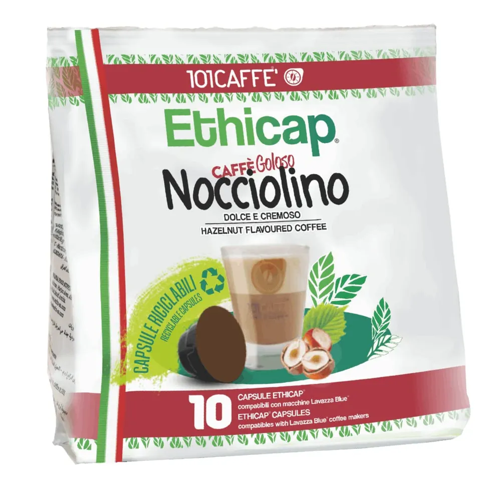 101 Caffè BEVANDE GOLOSE Nocciolino capsule bevanda 10 pezzi gusto nocciola