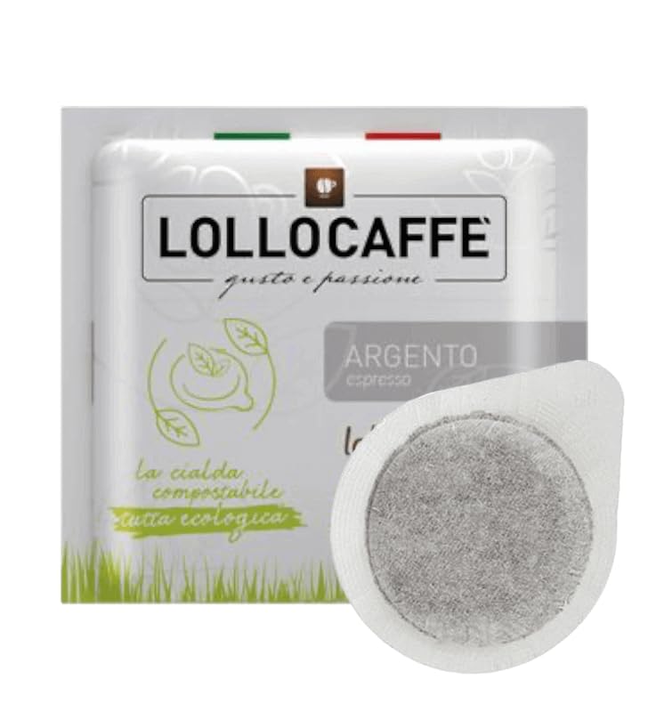 Lollo Caffè Cialde Miscela Argento Espresso cialde filtro carta 44 mm 300 pezzi