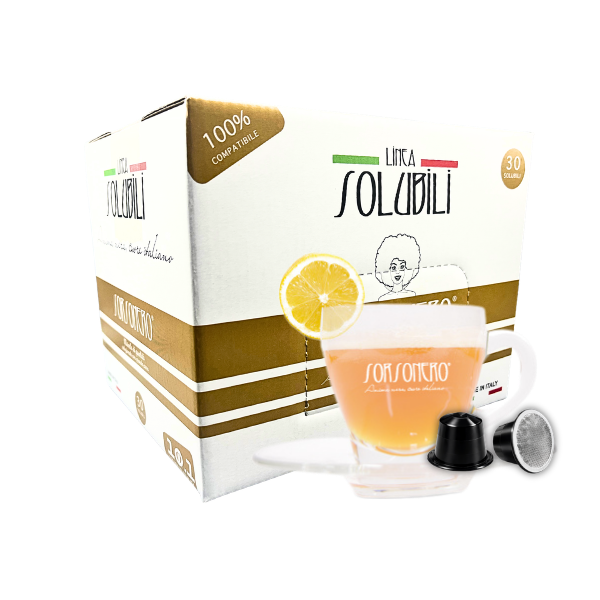 Greco Caffè Bevande Solubili 100% Tè Limone bevanda 30 capsule Nespresso