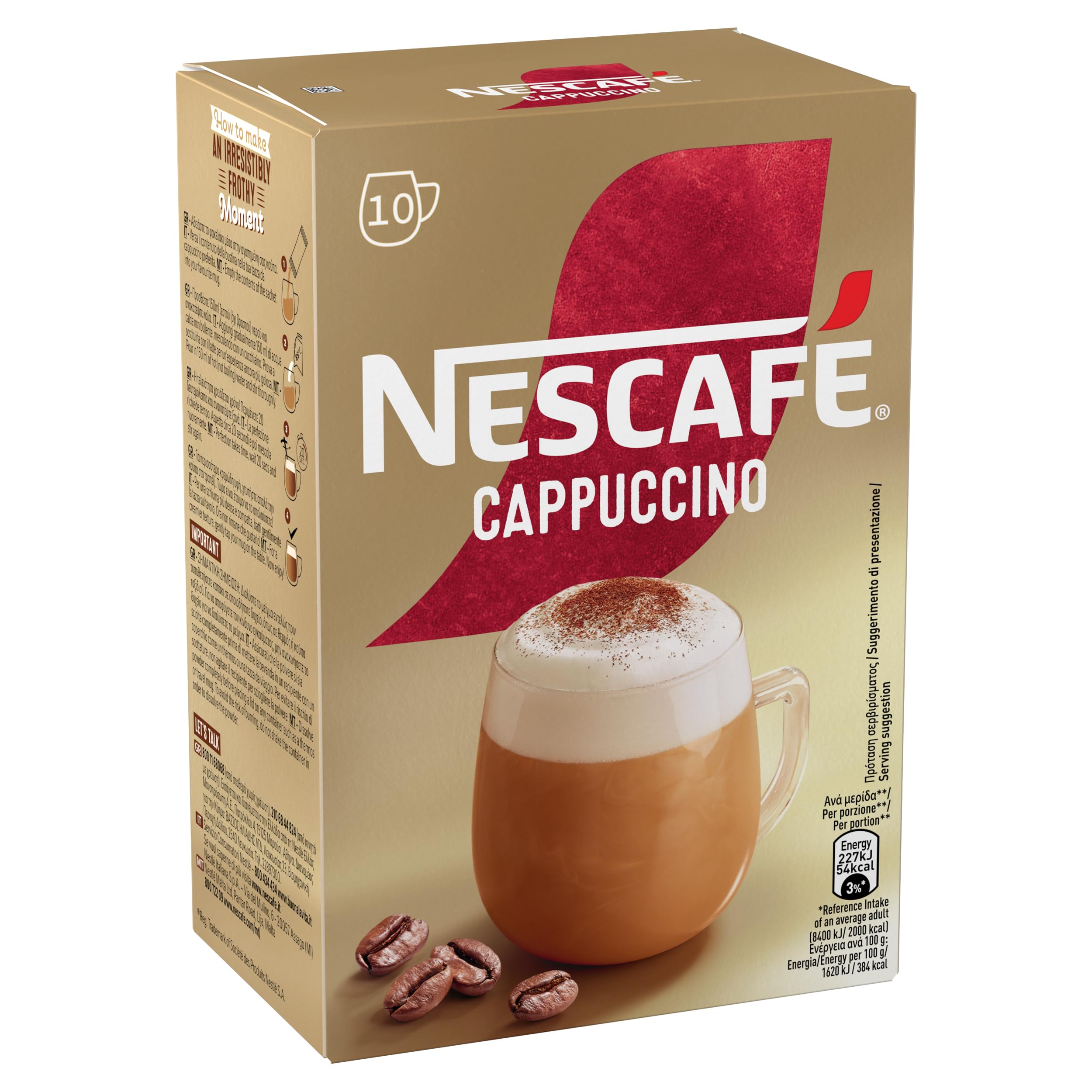NESCAFÉ Cappuccino caffè solubile 10 bustine da 14 g