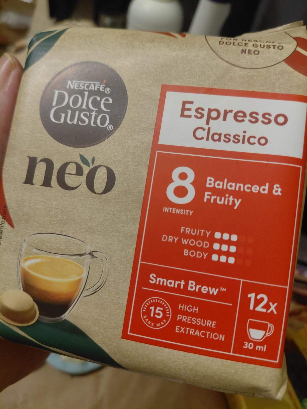 NESCAFÉ Dolce Gusto NEO Espresso Classico capsule 12 pezzi intensità 8