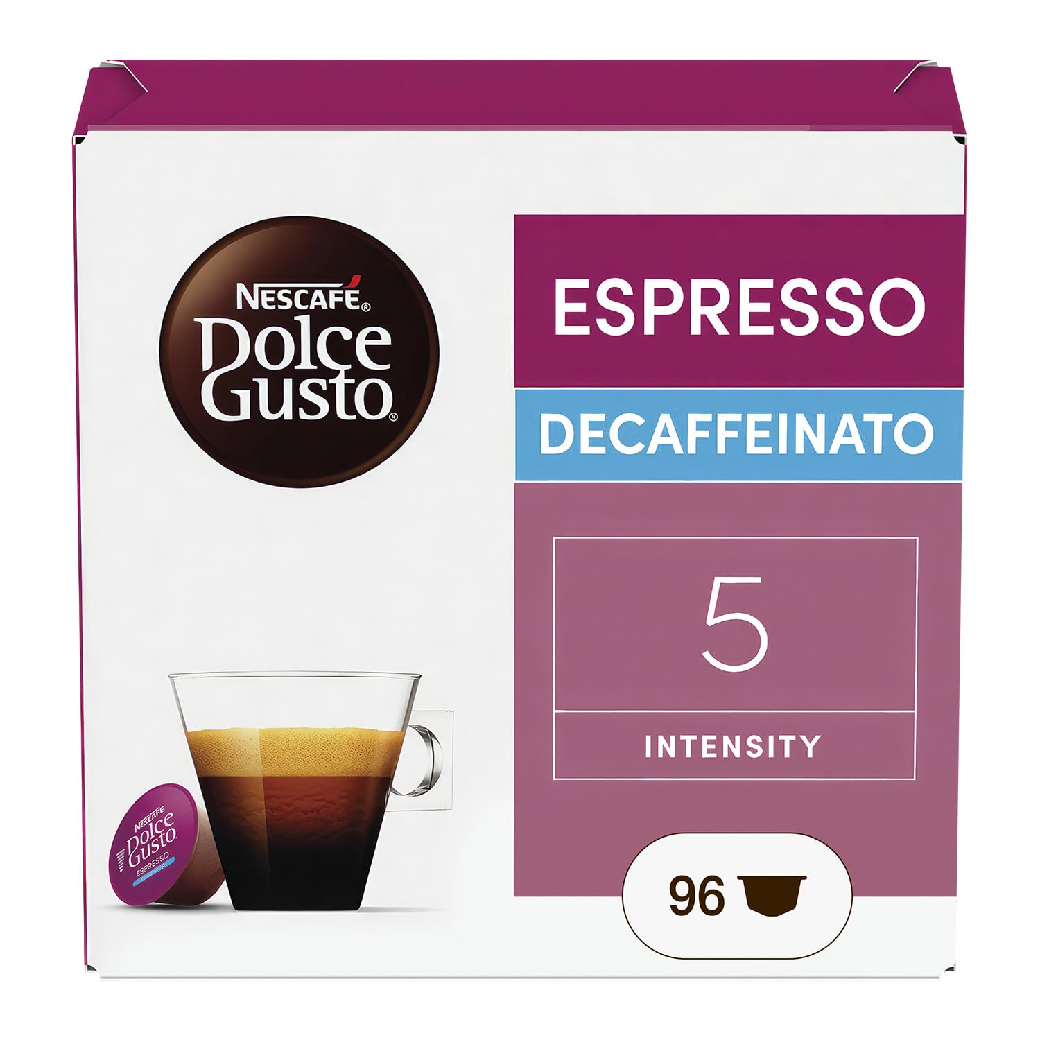 NESCAFÉ Dolce Gusto Espresso Decaffeinato capsule caffè 96 pezzi Arabica