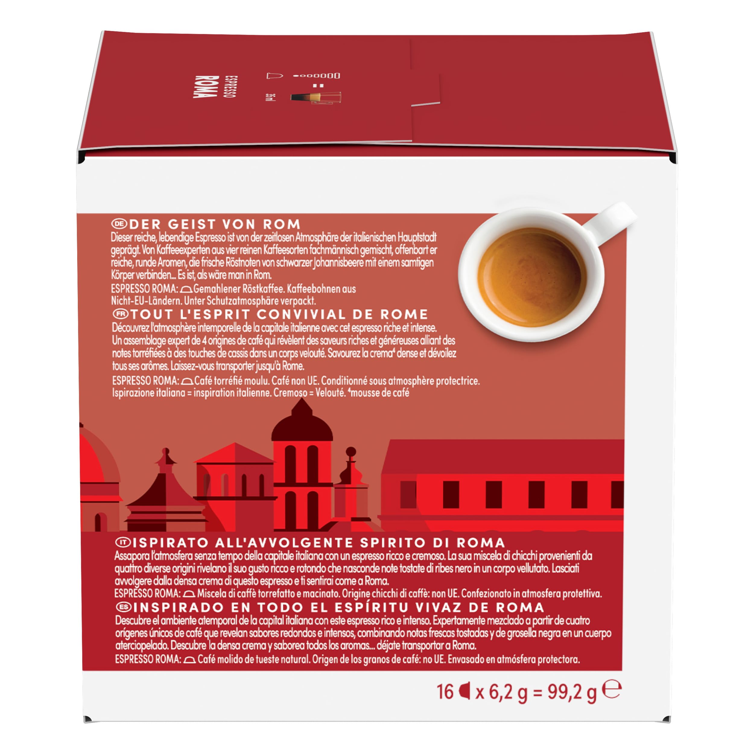 NESCAFÉ Dolce Gusto Espresso Roma capsule caffè 96 pezzi intensità 8/13