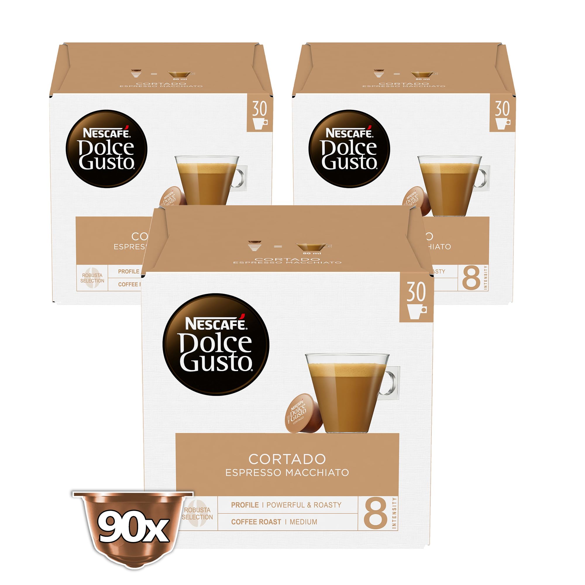 NESCAFÉ Dolce Gusto Cortado caffè 96 capsule con latte