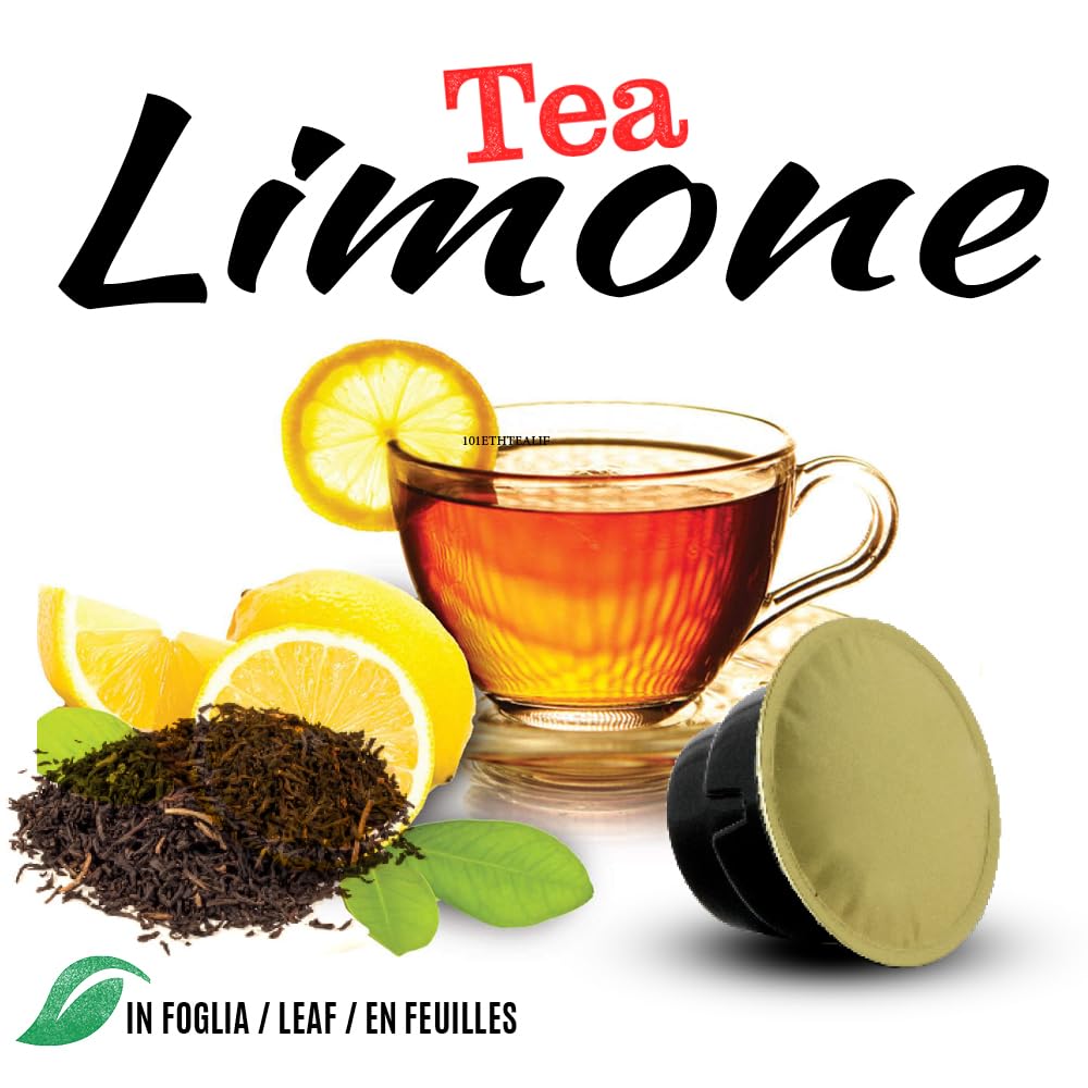 101 Caffè TÈ, TISANE E CAMOMILLE Tea al Limone capsule 10 pezzi in foglie