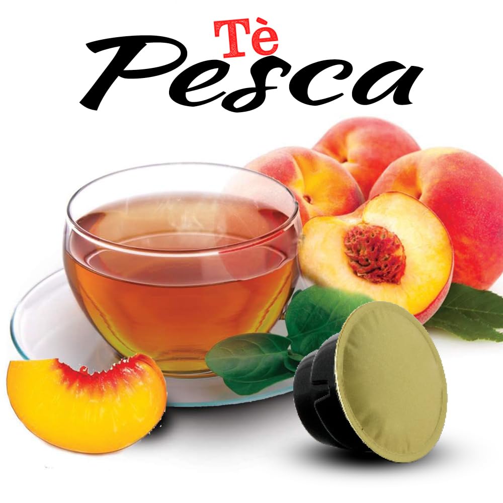 101 Caffè Tè, tisane e camomille Tea Pesca tè in capsule 10 pezzi Ethicap