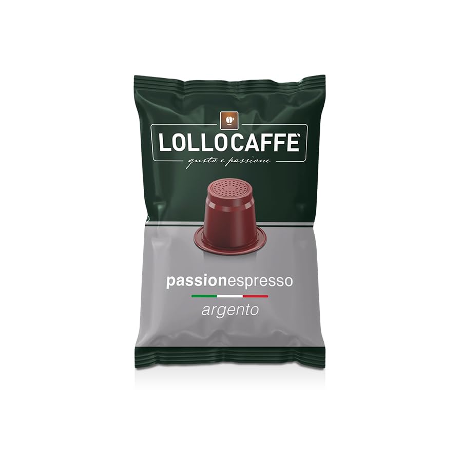 Lollo Caffe Passione Espresso Miscela Argento capsule 200 pezzi compatibili Nespresso