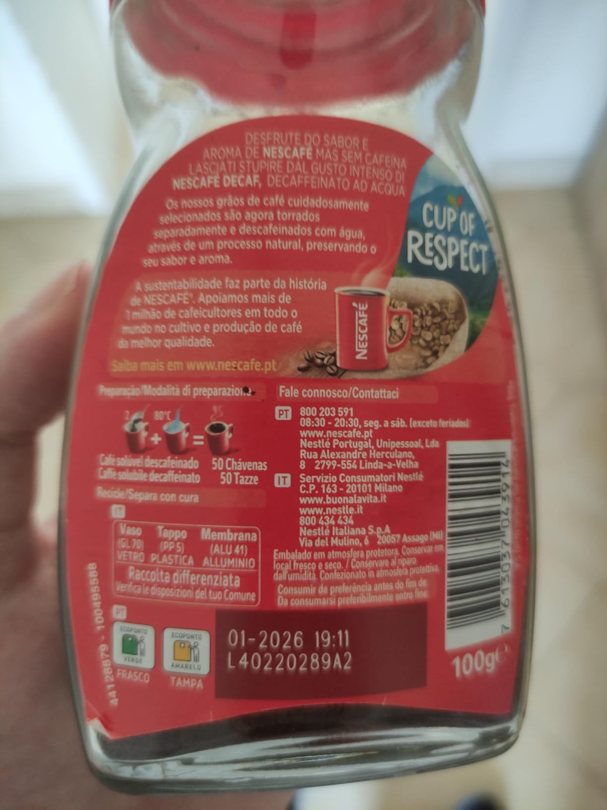 NESCAFÉ Classic Decaf caffè solubile 100 g decaffeinato ad acqua