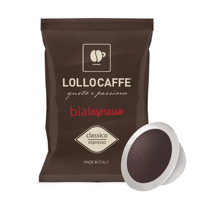 Lollo Caffè Compatibile Bialetti Miscela Classica capsule 100 pezzi