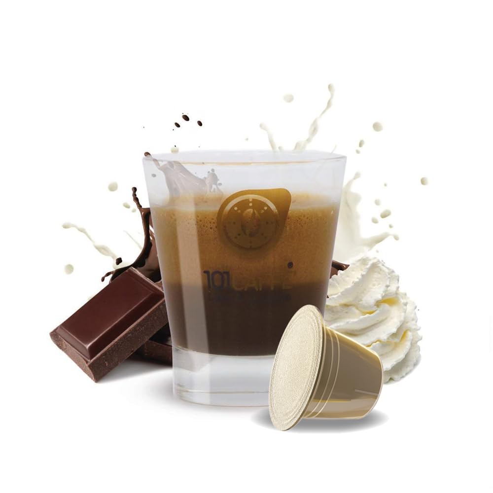 101 Caffè BEVANDE GOLOSE Mokaccino capsule 12 pezzi panna e cioccolato